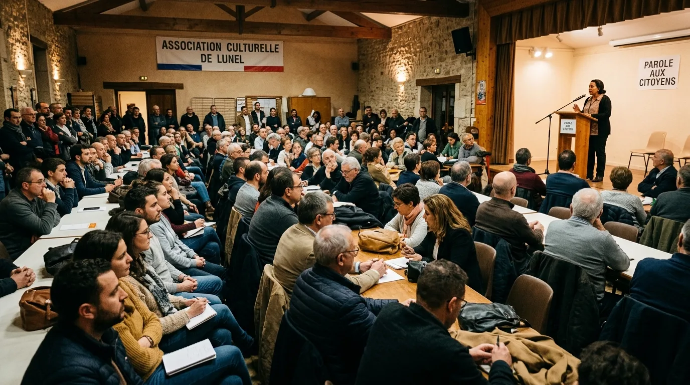 Réunion publique d'information et débat citoyen organisé par l'ASPAME à Lunel